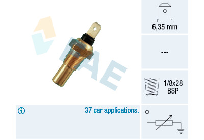 Sensore temperatura liquido di raffreddamento FAE 316/30