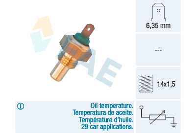 Sensore, Temperatura olio