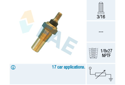 Sensore temperatura liquido di raffreddamento FAE 320/40