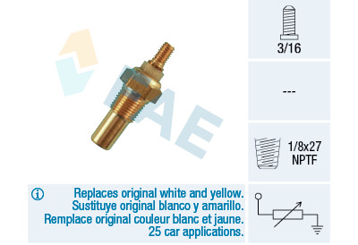 Sensore temperatura liquido di raffreddamento FAE 320/80