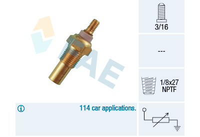 Sensore temperatura liquido di raffreddamento FAE 32190