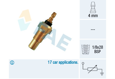 Sensor, temperatura del refrigerante
