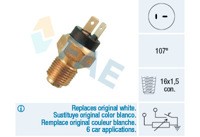 Sensore temperatura liquido di raffreddamento FAE 34080