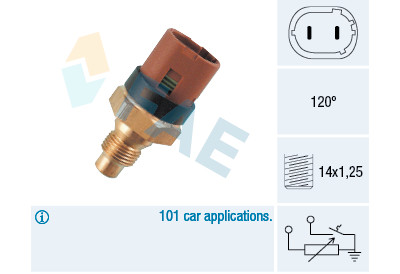 Sensore temperatura liquido di raffreddamento FAE 341-00