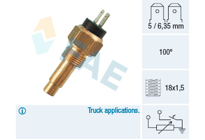 Sensore temperatura liquido di raffreddamento FAE 34190