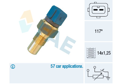 Sensore temperatura liquido di raffreddamento FAE 34440