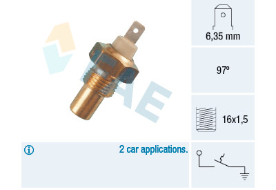 Termocontatto, Spia segnalazione refrigerante