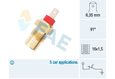 Termocontatto, Spia segnalazione refrigerante
