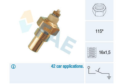 Termocontatto, Spia segnalazione refrigerante