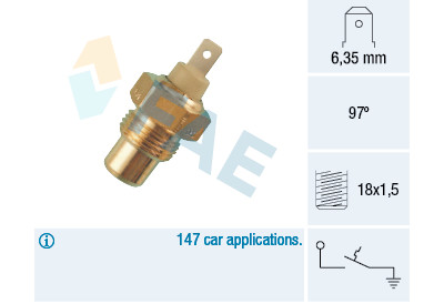 Termocontatto, Spia segnalazione refrigerante