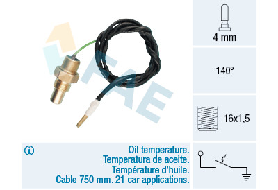 Sensore, Temperatura olio