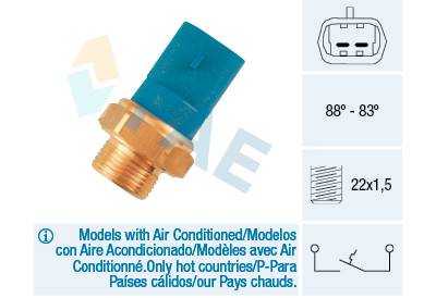 Interruttore termico, ventola radiatore FAE 36260