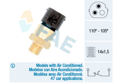 Interruptor de temperatura, ventilador del radiador