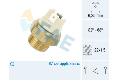 Interruttore termico, ventola radiatore FAE 370/50