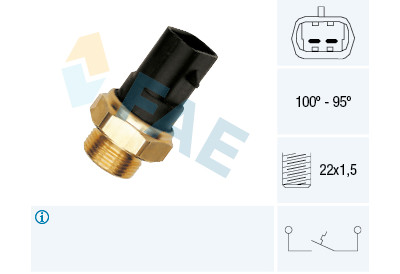 Interruttore termico, ventola radiatore FAE 37280