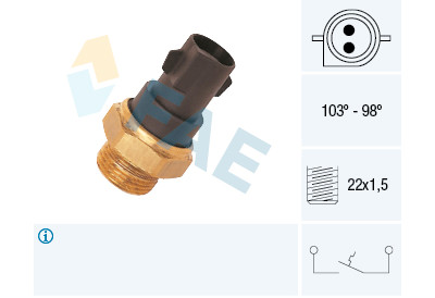 Interruttore termico, ventola radiatore FAE 37290