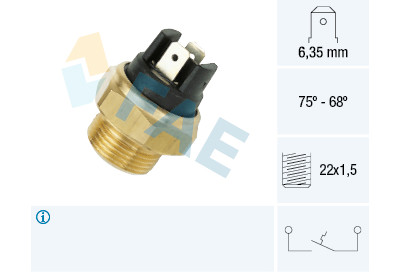 Interruttore termico, ventola radiatore FAE 37480