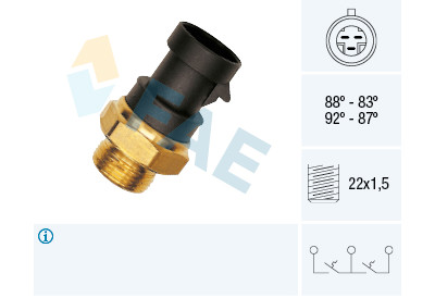 Interruttore termico, ventola radiatore FAE 37900