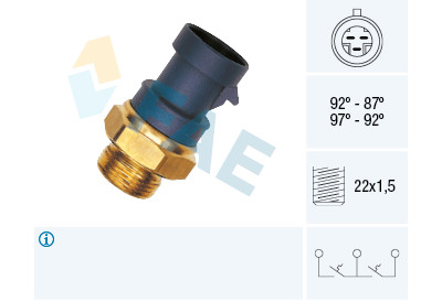 Interruttore termico, ventola radiatore FAE 37910