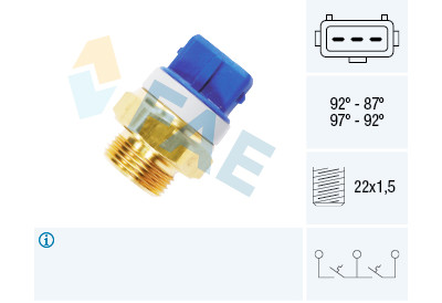Interruttore termico, ventola radiatore FAE 37920