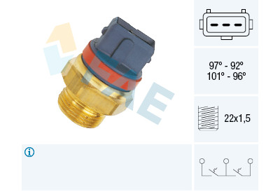Interruttore termico, ventola radiatore FAE 37930