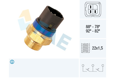 Interruttore termico, ventola radiatore FAE 38-110