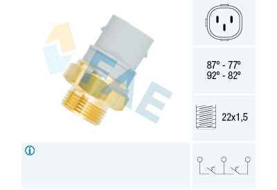 Interruttore termico, ventola radiatore FAE 38160