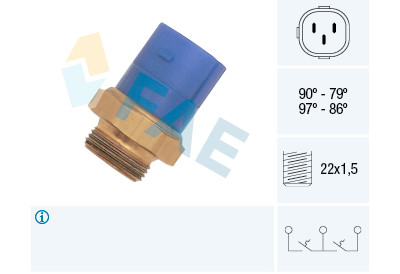 Interruttore termico, ventola radiatore FAE 38170