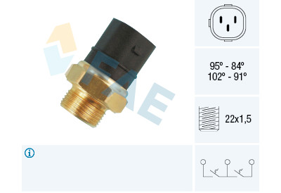 Interruttore termico, ventola radiatore FAE 38180