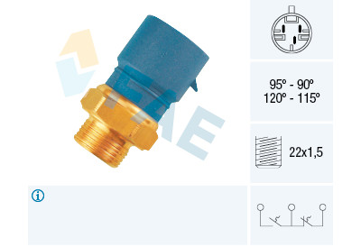 Interruttore termico, ventola radiatore FAE 38235