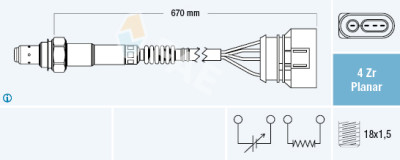 Sonda Lambda FAE 77302
