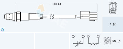 Sonda Lambda FAE 77375