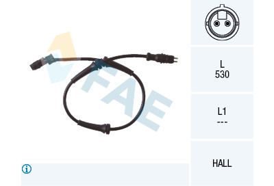 Sensore giri ruota FAE 7.8099