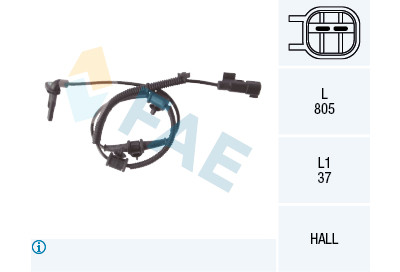 Sensore giri ruota FAE 781.10