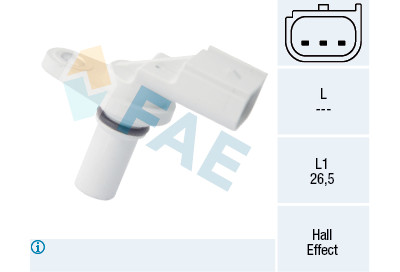 Sensore, posizione albero a camme FAE 79246