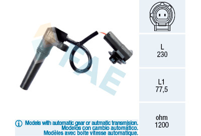 Sensore n° giri, Cambio automatico FAE 79281