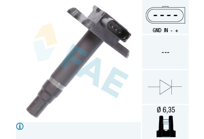 Bobina di accensione FAE 80239