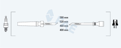Set di cavi di accensione FAE 83563