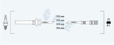 Set cavi di accensione FAE 83984