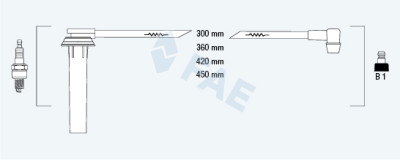 Set cavi di accensione FAE 83985
