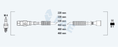 Set di cavi di accensione FAE 83995