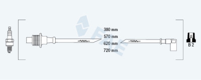Set cavi di accensione FAE 85010