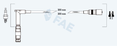 Set cavi di accensione FAE 85051