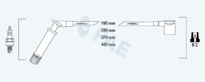 Set di cavi di accensione FAE 85100