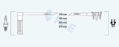 Set cavi di accensione FAE 85/111
