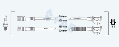 Set cavi di accensione FAE 85/112