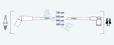 Set cavi di accensione FAE 85/114