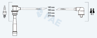 Set cavi di accensione FAE 85/116