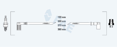 Set di cavi di accensione FAE 85250