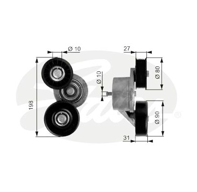 Rullo tenditore, Cinghia Poly-V